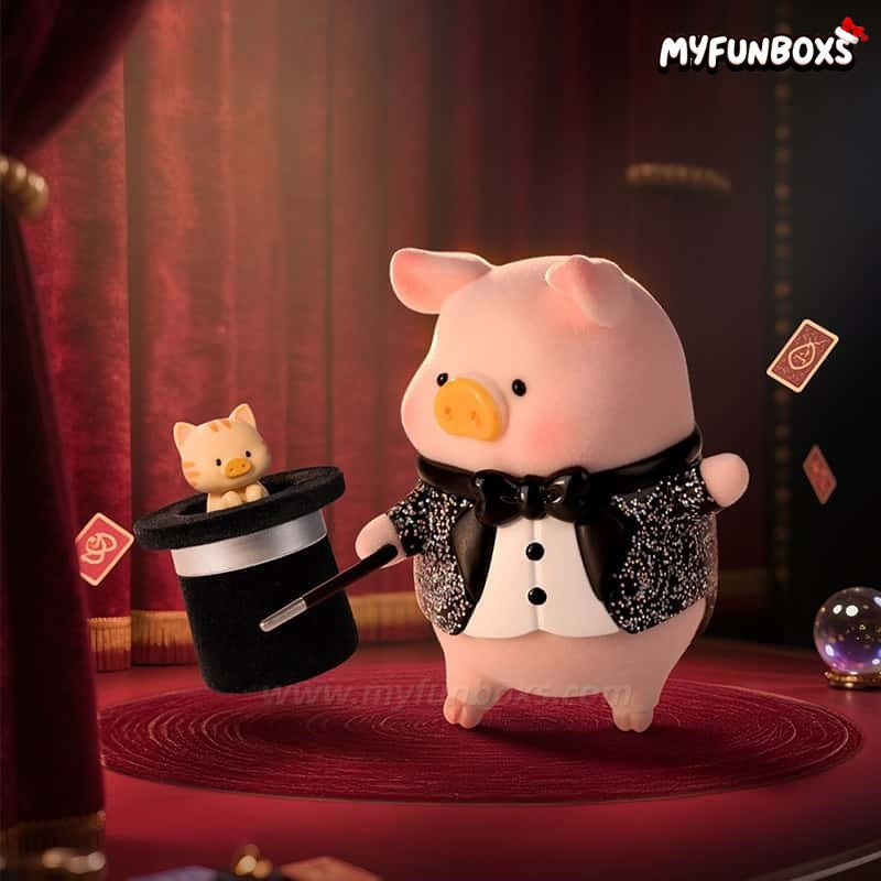 LuLu the Piggy The Greatest Magician Figure Hanging Card