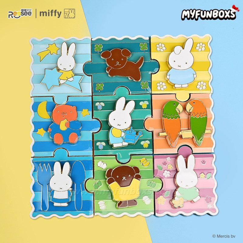 Miffy Metal Puzzle Refrigerator Magnet Blind Box