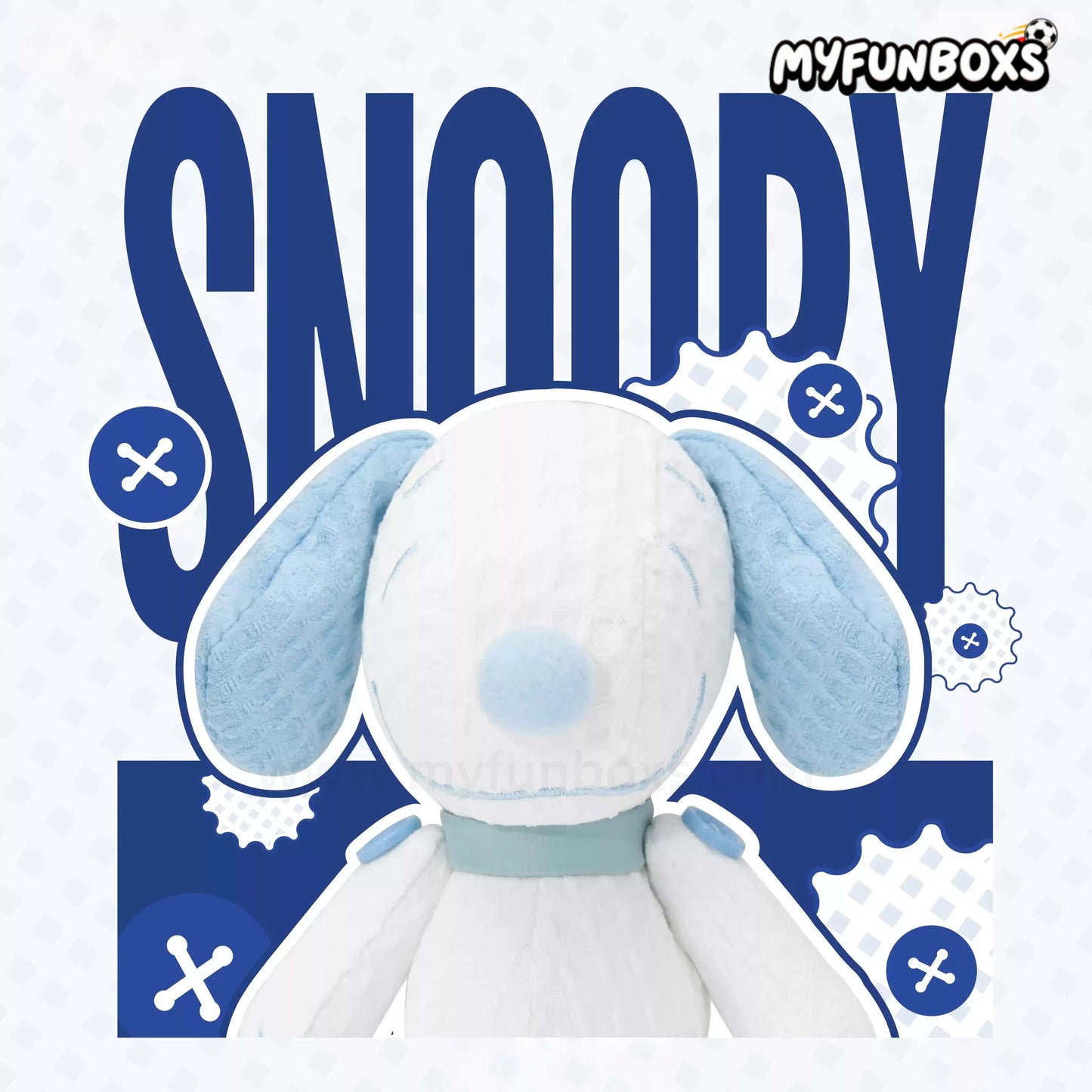 PEANUTS Snoopy Fun Button Series Plush Keychain Blind Box