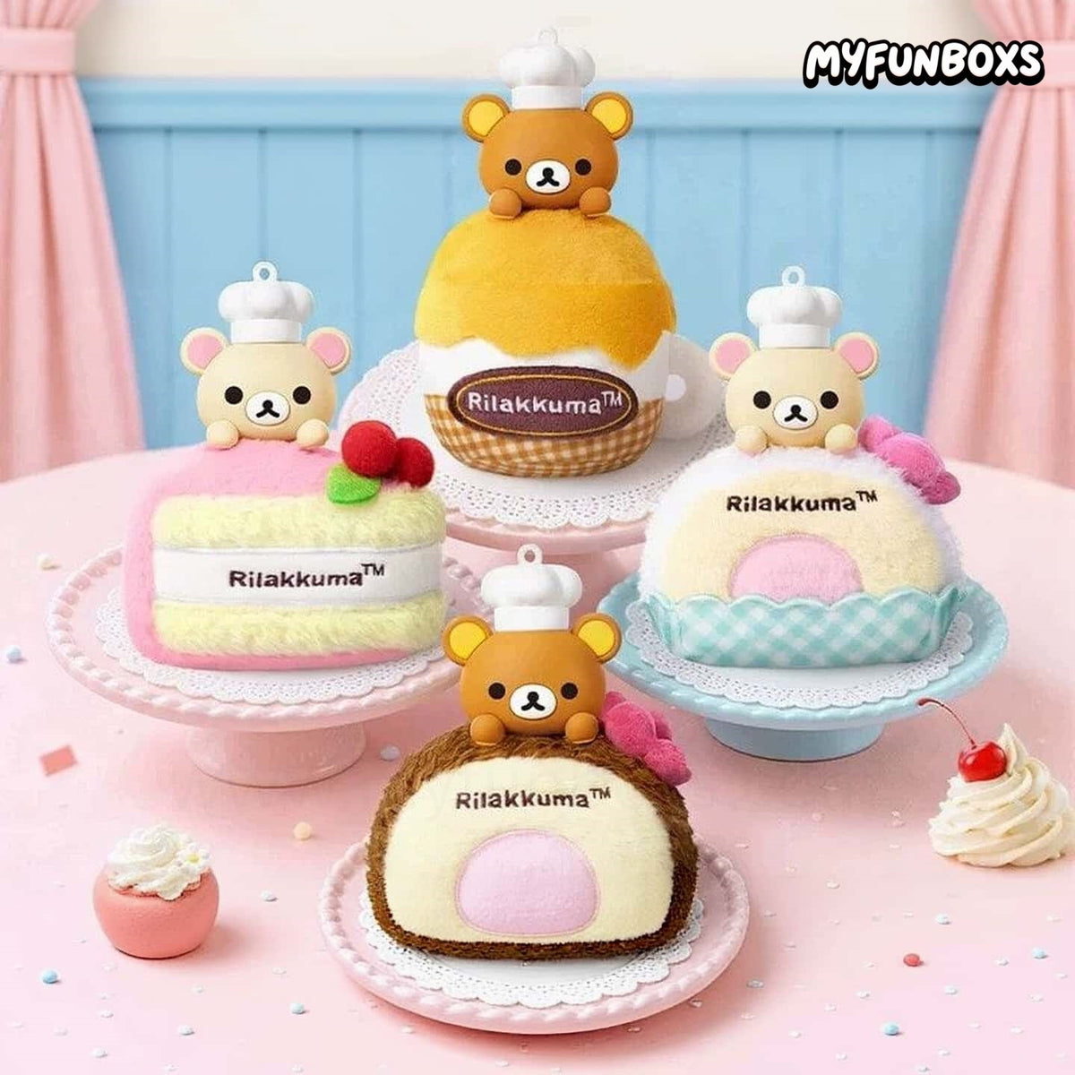 Rilakkuma Coffee House Plush Keychain Blind Box(PRE-ORDER)