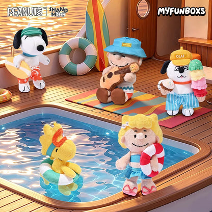 PEANUTS Snoopy Summer Vlog Series plush keychain