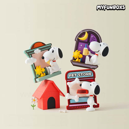 Snoopy Window Story Series Fridge Magnet Blind Box