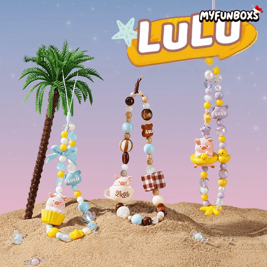 LuLu the Piggy Sunset Beach Series Phone Strap Blind Box