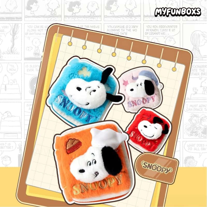 Snoopy Comic Diary Series Plush Bag Charm Keychain(PRE-ORDER)