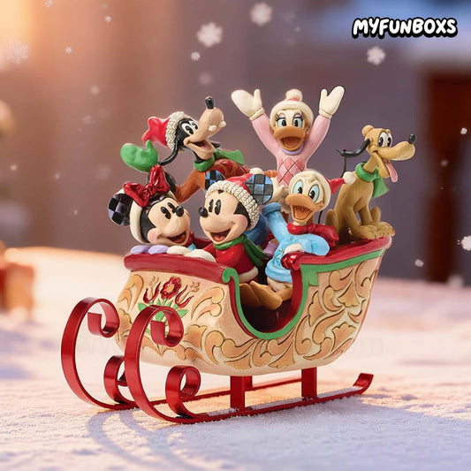 Disney Mickey & Friends A Sleigh Full of Joy Figurine