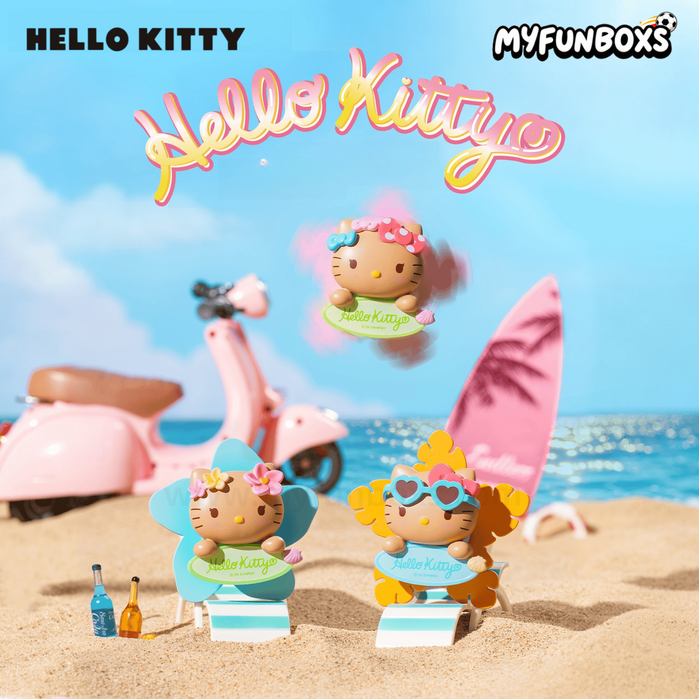 SANRI0 HK Let's Go to the Beach Series Mini Bean Blind Box (PRE-ORDER)