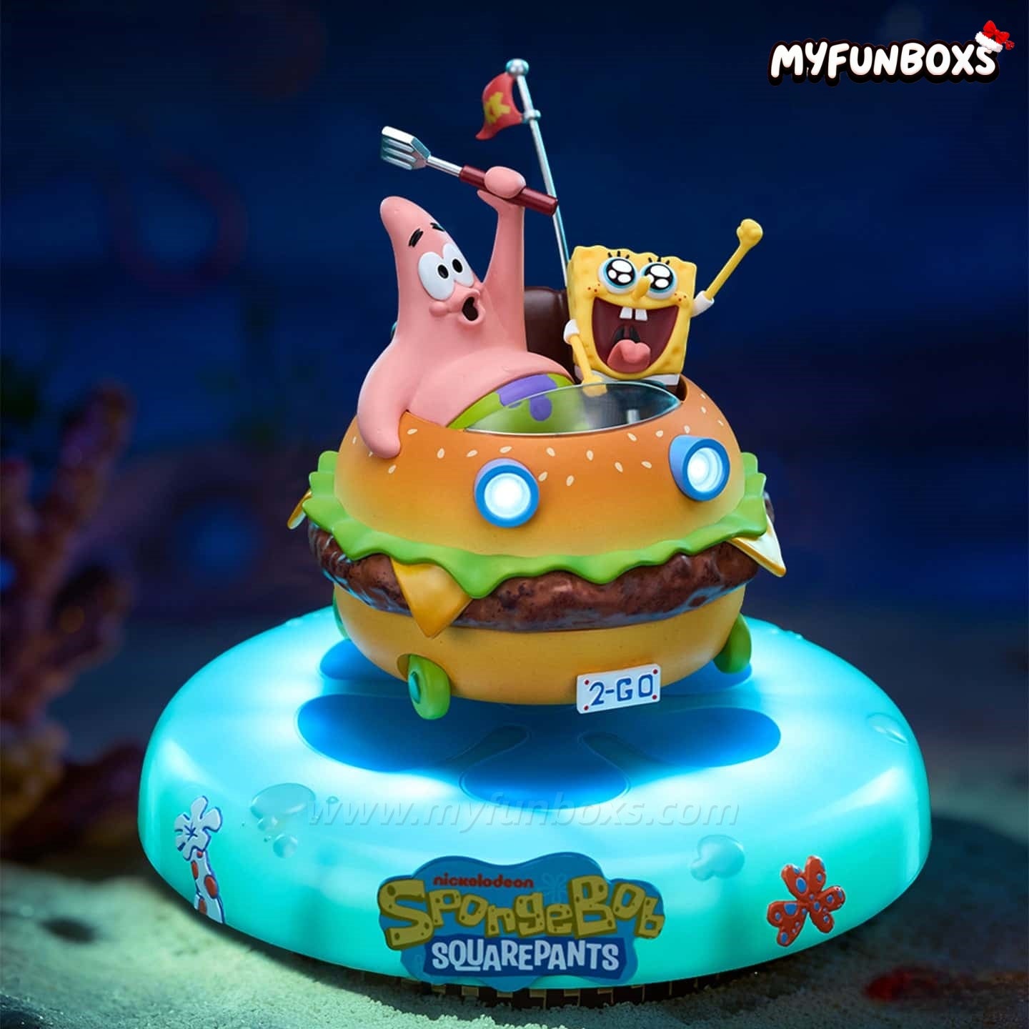 SpongeBob Magnetic Levitating Krabby Car – LED Night Light Display(Pre-Order)