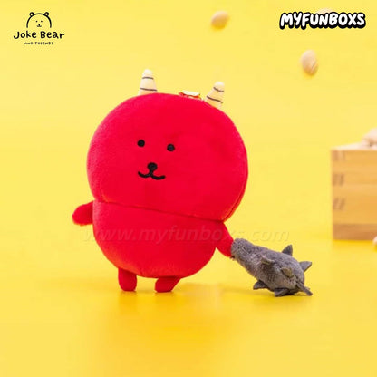 Joke Bear Red Demon plush keychain