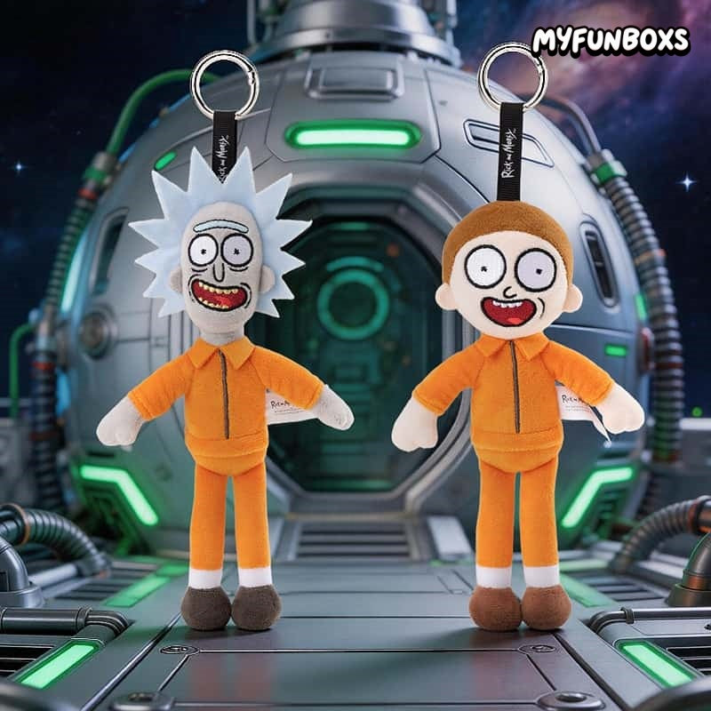 Rick and Morty Prison Outfit Plush Keychain