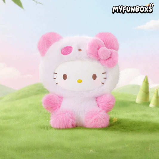 Sanrio Colorful Panda Series plush keychain blind box