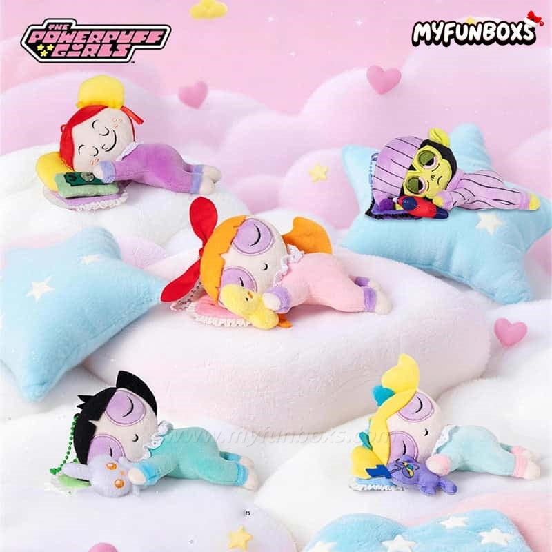 The Powerpuff Girls Good Night Series Plush Keychain Blind Box