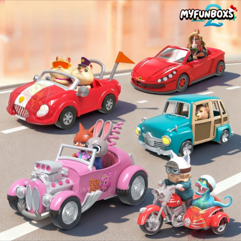 DSN Zootopia 2 CRAZY CAR CAR Series Figure Blind Box