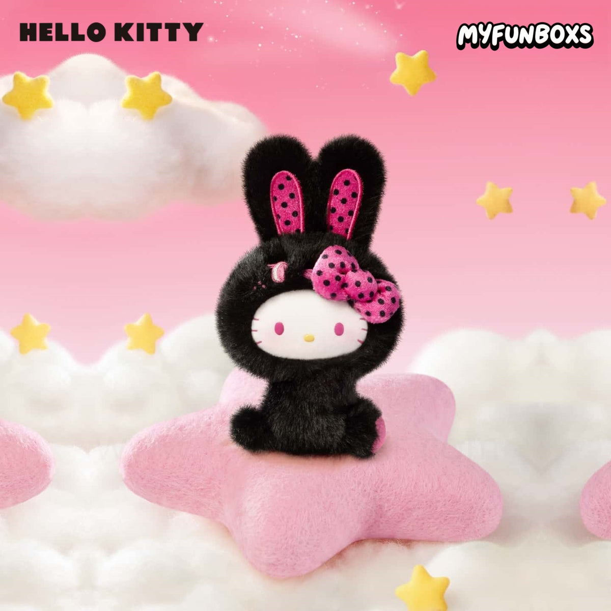 Hello Kitty Rainbow Bunny Series Plush Keychain Blind Box(PRE-ORDER)