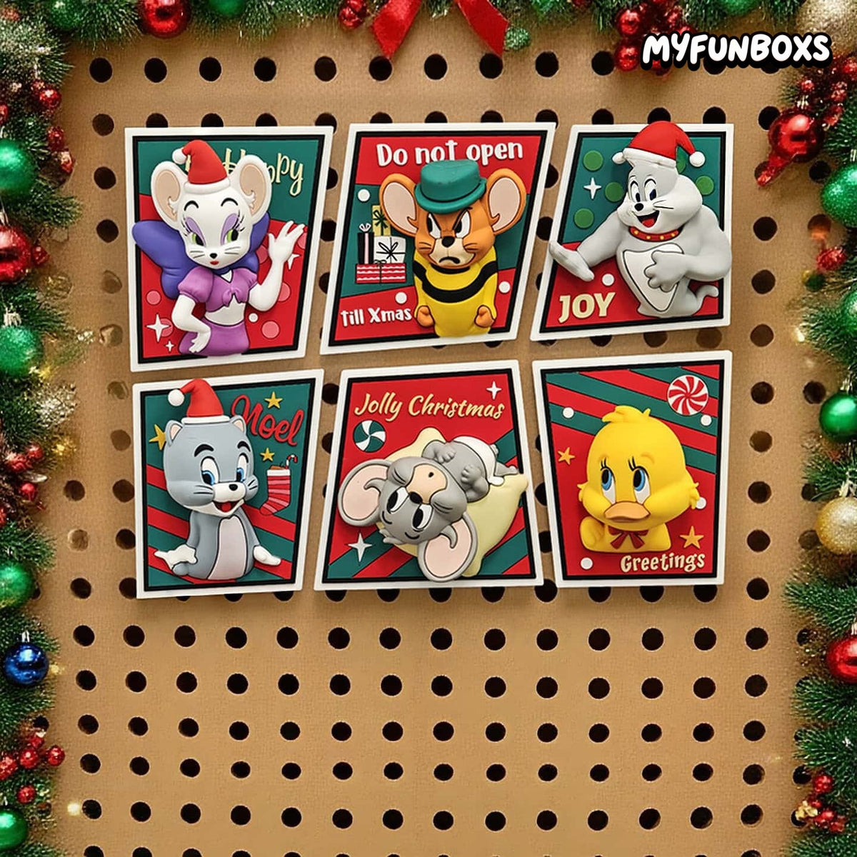 Tom and Jerry Christmas Fridge Magnet Blind Box