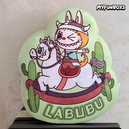 POP MART City Park exclusive LABUBU Zimomo green plush cushion