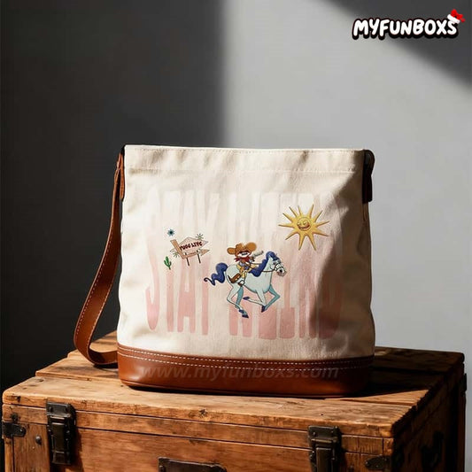 FUGGLER WILD WEST BUCKET LINEN BAG
