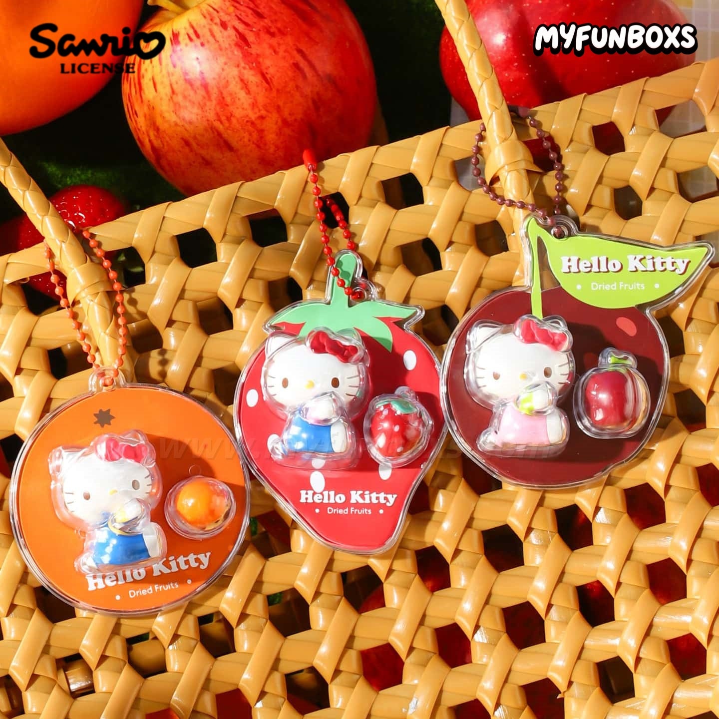 Sanrio Hello Kitty Dried Fruitys Series Mini Hanging Card blind box