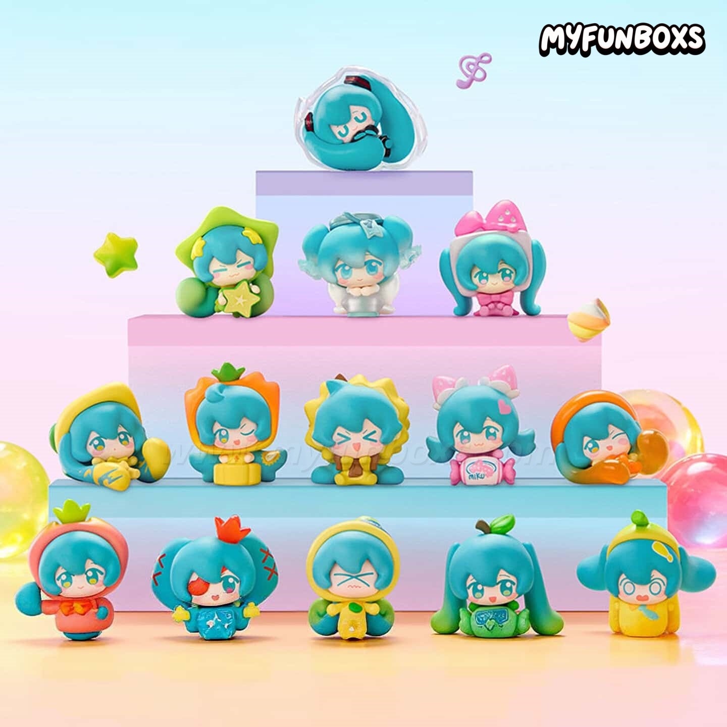 Hatsune Miku Fruit Candy Qface Series Figure Blind box