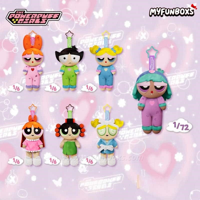 The Powerpuff Girls Cozy Moment Series Plush Keychain Blind Box
