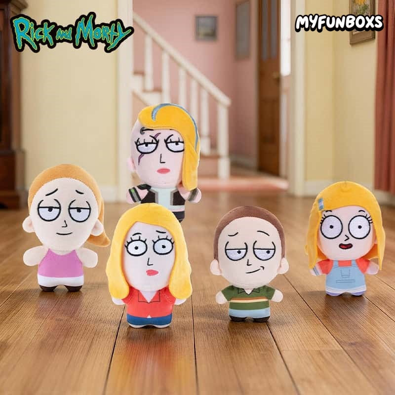 Rick and Morty posable plush bag charm