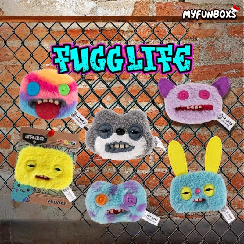 HUGKIS × Fuggler Plush Pin Badge