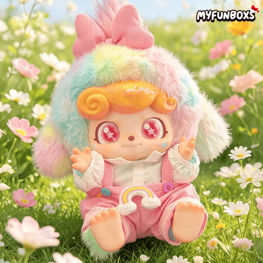 Q kid Rainbow Candy Puppy Series 400% Plush Doll