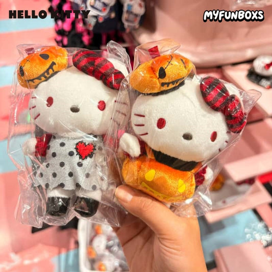 Sanrio Lovely Ghosts Halloween Series Pumpkin Kitty Keychain