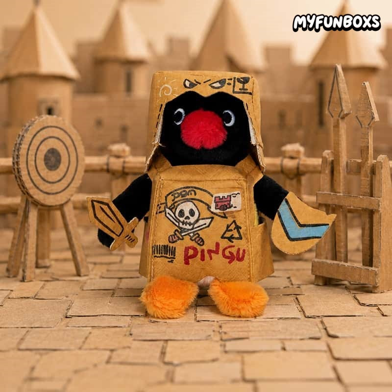 Pingu Happy Hut Series Plush Keychain Blind Box