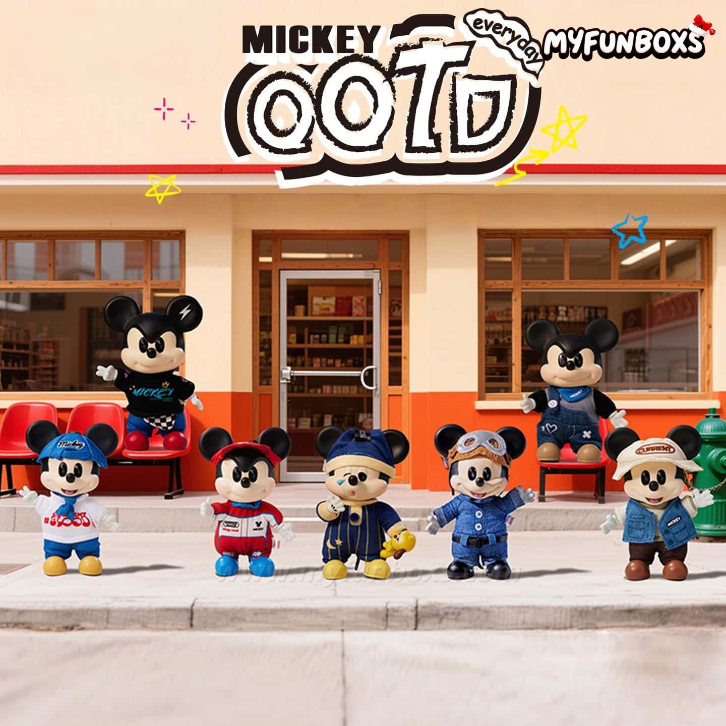 DSN Mickey & Friends Everyday OOTD Series Vinyl Plush Blind Box
