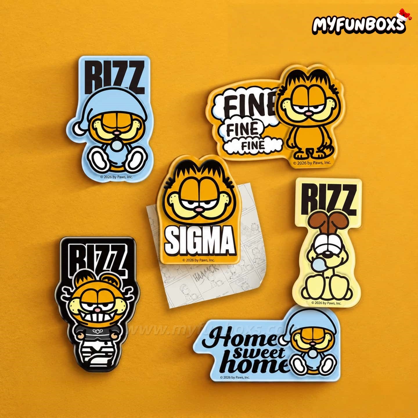 ZCWO Garfield Character Magnet Blind Box
