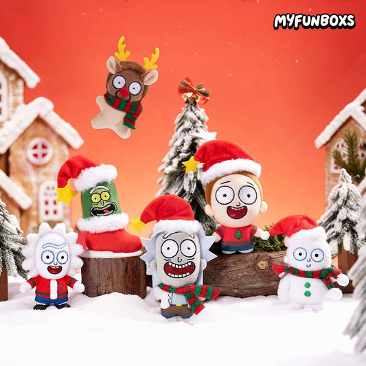 Rick and Morty Christmas Collection Plush Keychain
