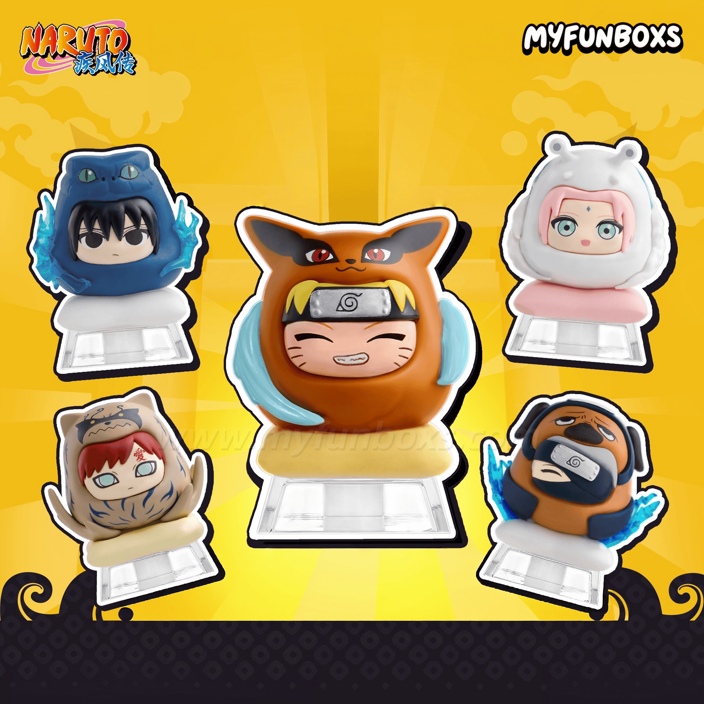 Naruto: Shippuden Daruma Keycap Mini Figure Blind Box