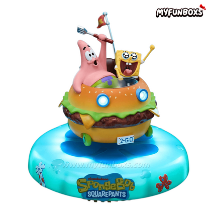 SpongeBob Magnetic Levitating Krabby Car – LED Night Light Display(Pre-Order)