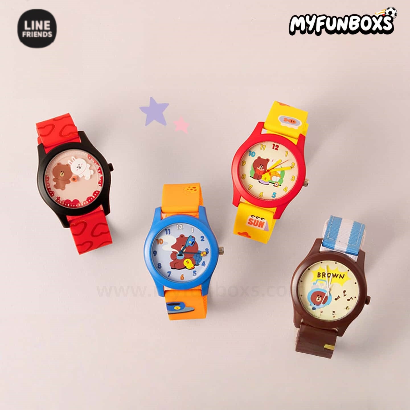 LINE FRIENDS Brown 15th Anniversary Watch Surprise Box