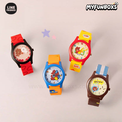 LINE FRIENDS Brown 15th Anniversary Watch Surprise Box
