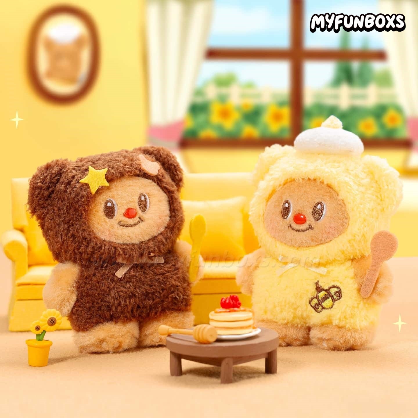 Butterbear Mini Series Plush Keychain