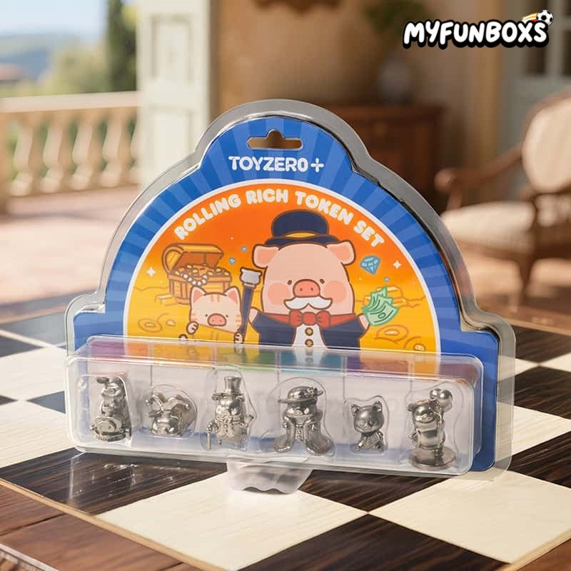 LuLu the Piggy Rich Pig Action Chess Set hanging card