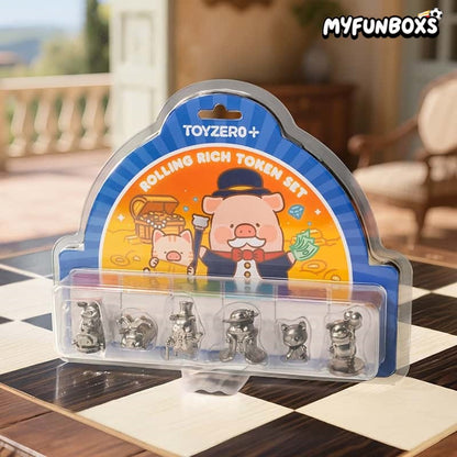 LuLu the Piggy Rich Pig Action Chess Set hanging card