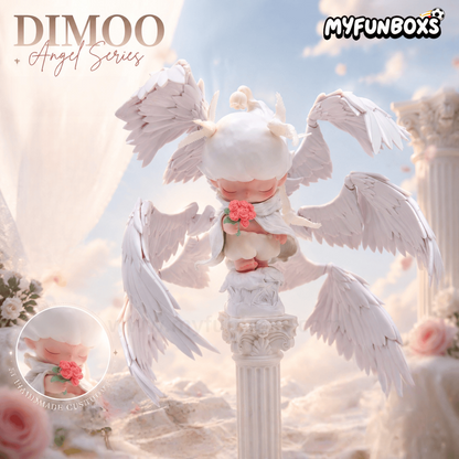 Handcrafted DIMOO Angel Figure Gift Box Set