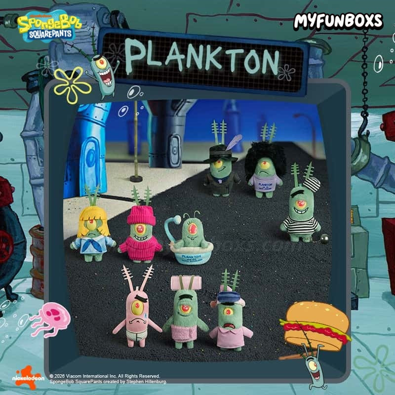 SpongeBob Bikini Bottom Plankton's Day Series plush blind box