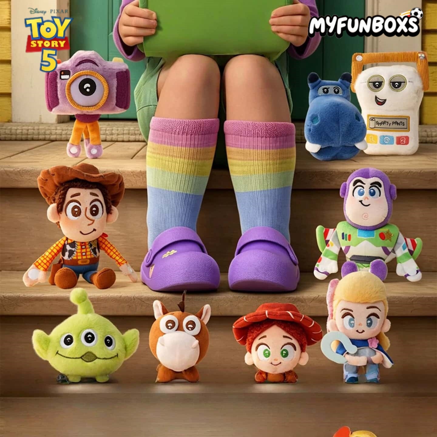 Toy Story Warm Embrace Series plush keychain blind box.