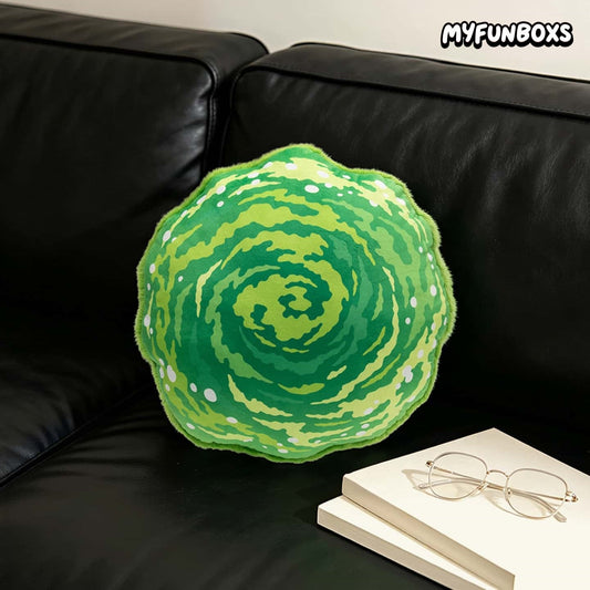 Rick and Morty Portal Plush Pillow
