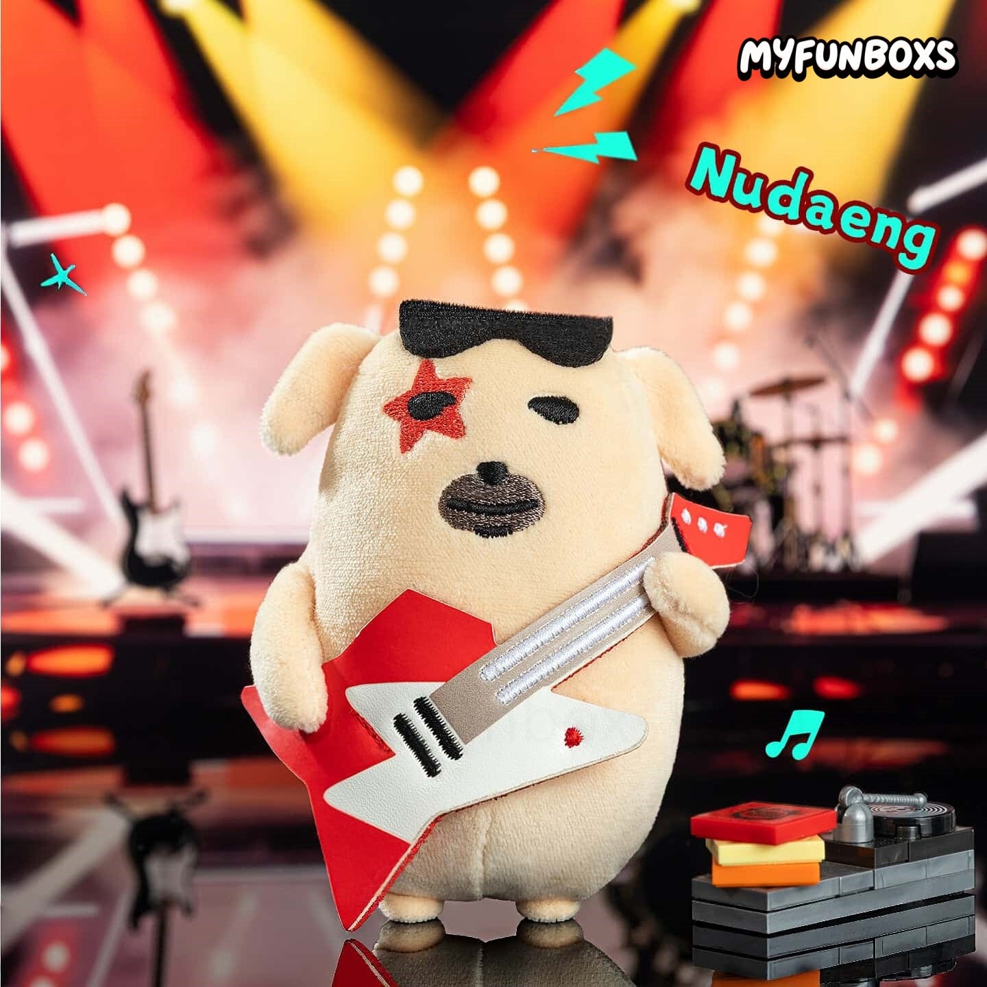 Nudaeng Rock Musician plush keychain
