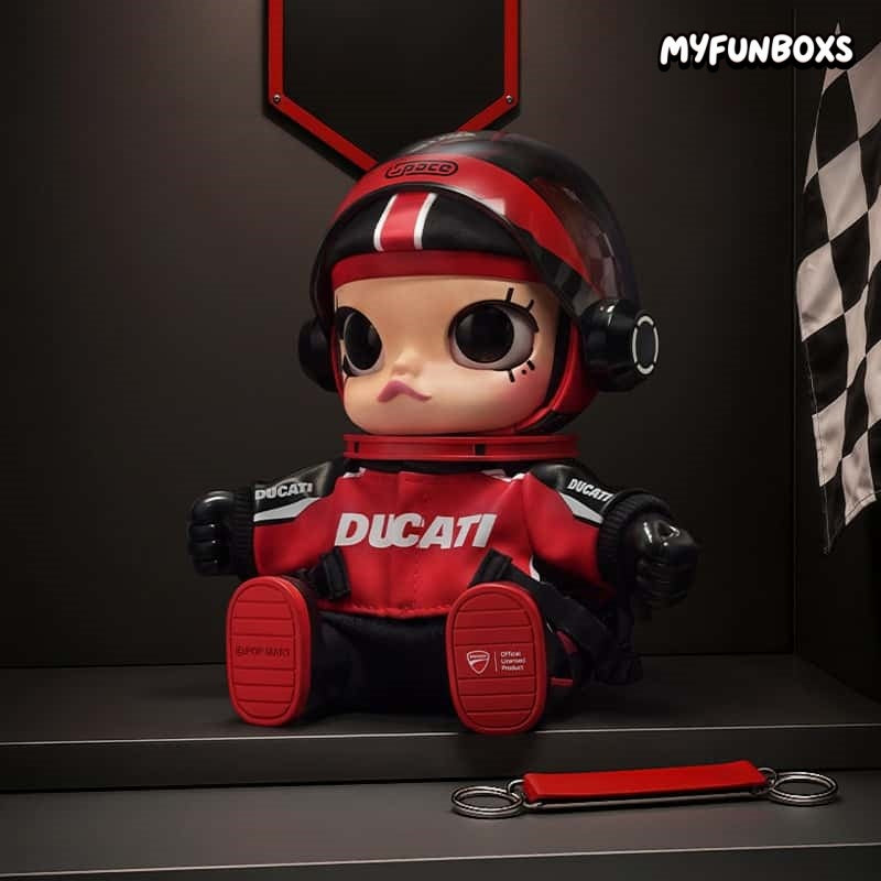 POP MART MEGA SPACE MOLLY × DUCATI Serie Vinyl Plush Pendant Hanging Card (PRE-ORDER)