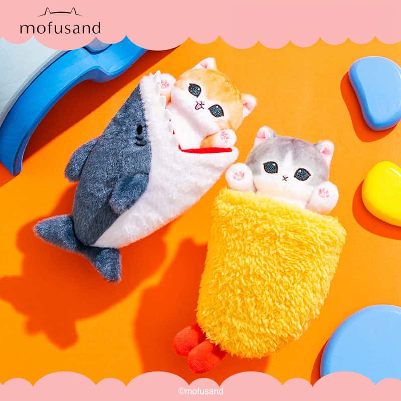 Mofusand Shark Cat Series Plush Pendant