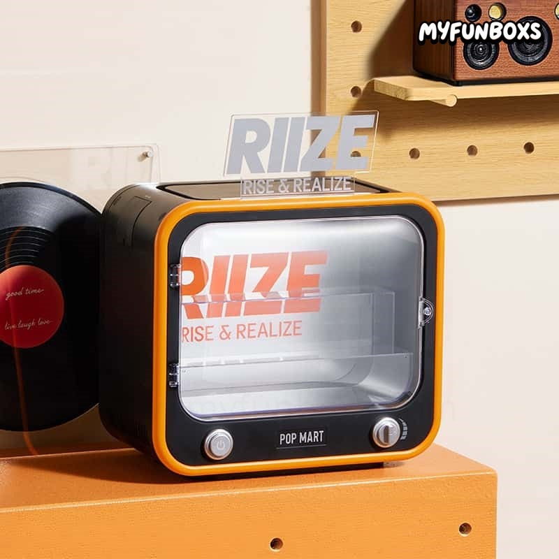 POP MART RIIZE Collection TV-shaped light-up display box