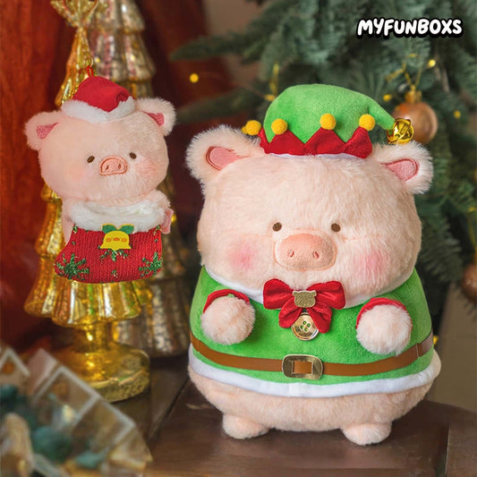 LuLu the Piggy Christmas Plush Keychain