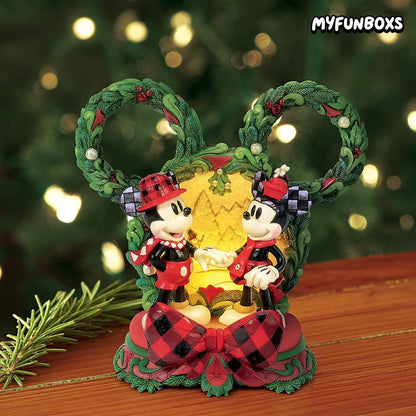 Disney Traditions Mickey & Minnie LED Christmas Diorama