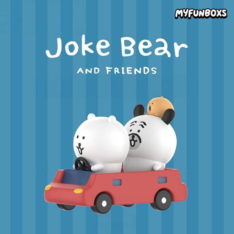 Joke Bear and Friends Series Go for a Ride Hanging Card