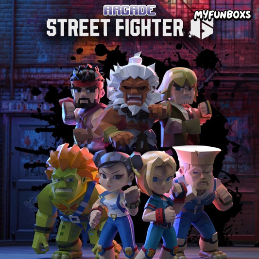 Mighty Jaxx Street Fighter Arcade Pixel Series Figure Blind Box